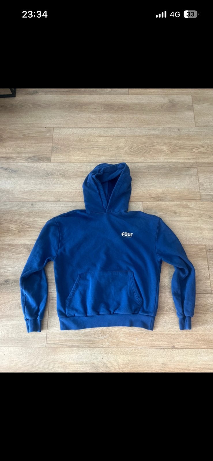 Four Amsterdam Hoodie Blauw Maat S, Ophalen of Verzenden, Zo goed als nieuw, Blauw