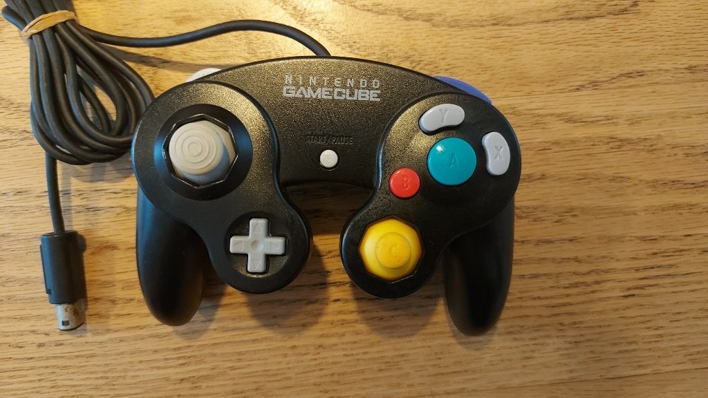Controller Zwart gamecube, Avontuur en Actie, Verzenden, Zo goed als nieuw, 3 spelers of meer
