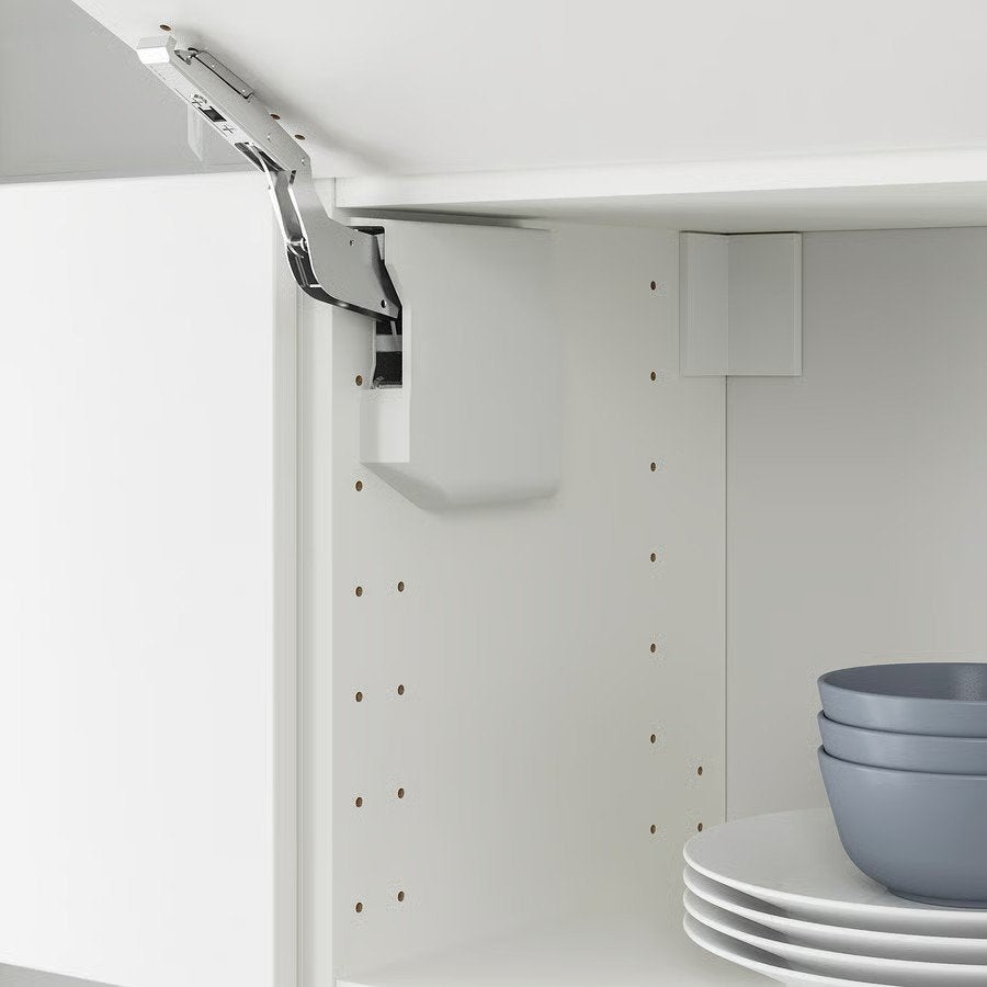 Ikea METOD Bovenkast horizontaal m vitrinedeur, Ophalen, 50 tot 100 cm, Minder dan 100 cm, 25 tot 50 cm