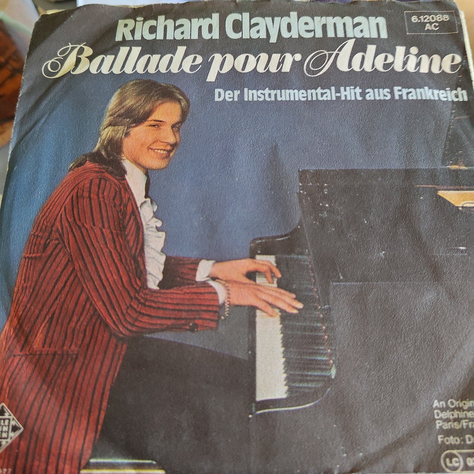Richard Clayderman - Ballade pour Adeline (Single), Cd's en Dvd's, Vinyl Singles, Ophalen of Verzenden, Gebruikt, 7 inch, Klassiek