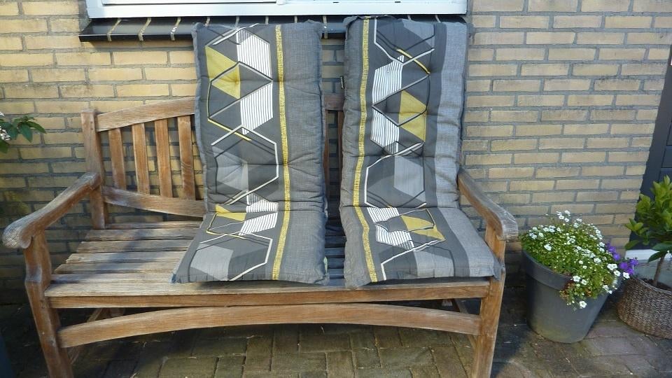 Te Koop :   set van zes tuinstoelkussens, Ophalen, Zo goed als nieuw