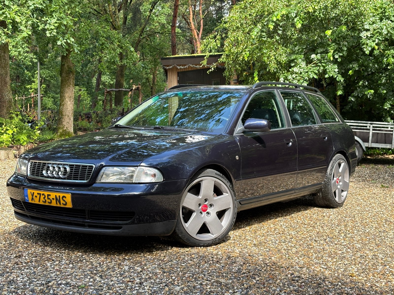 Complete historie! Audi A4 B5 1.8T Quattro, Metallic lak, Stof, 4 cilinders, Blauw