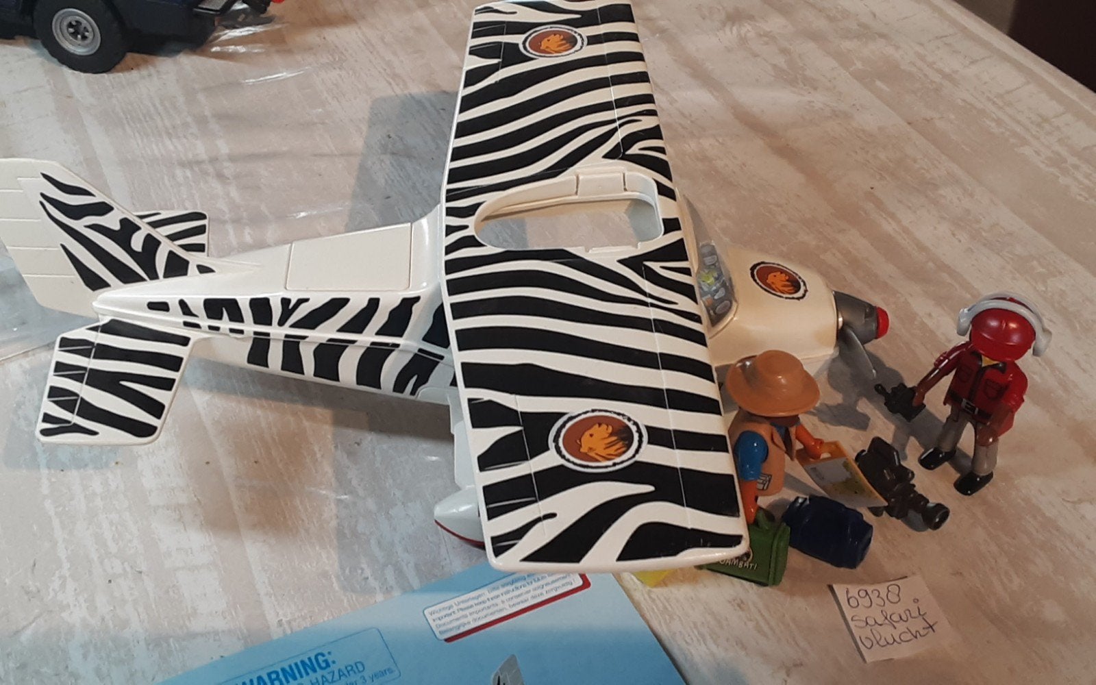 6938 safari rondvlucht, Kinderen en Baby's, Speelgoed | Playmobil, Complete set, Voertuig, Ophalen of Verzenden, Zo goed als nieuw