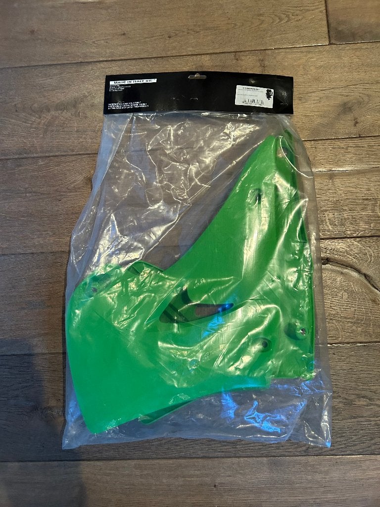 Kawasaki radiator kappen KX 125 / 250 '03-08 groen, Ophalen of Verzenden