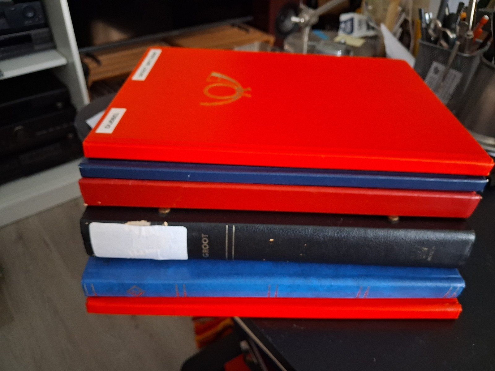 Doos B met 6 postzegelalbums wereld, Postzegels en Munten, Postzegels | Volle albums en Verzamelingen, Ophalen of Verzenden, Buitenland