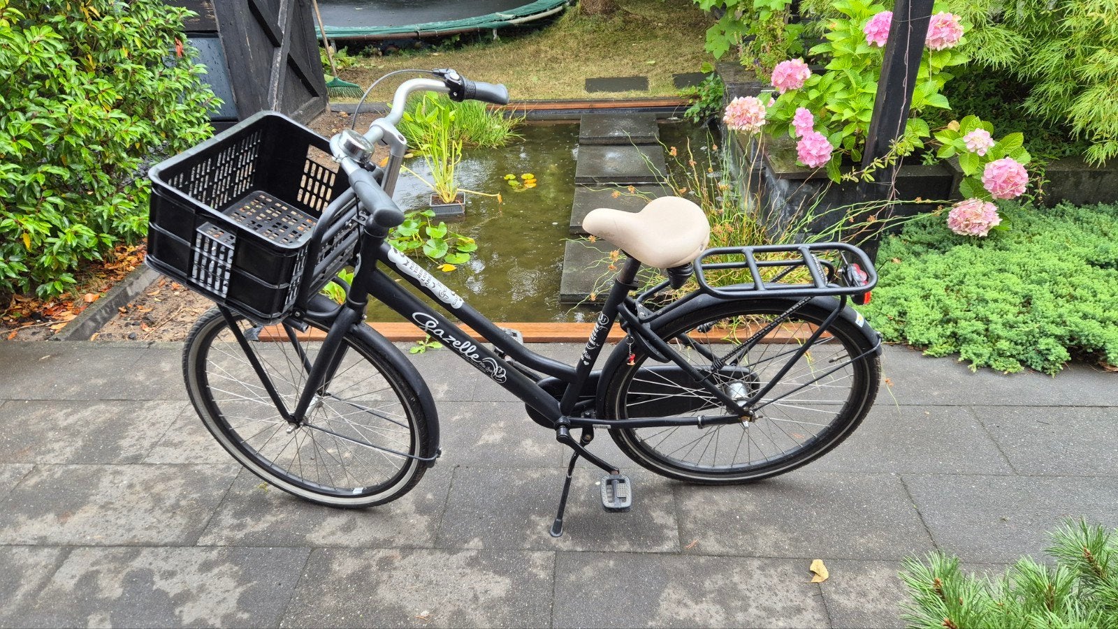 Gazelle stadsfiets met mandje - Zo goed als nieuw, Terugtraprem, Gebruikt, Ophalen of Verzenden, 50 tot 53 cm