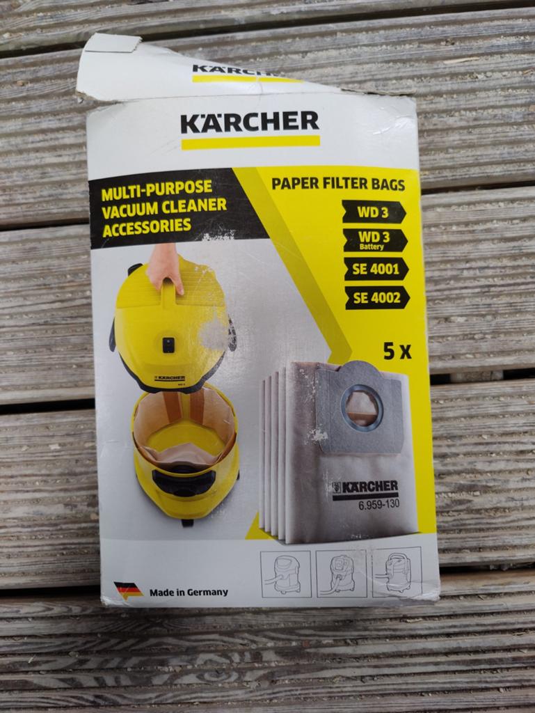 Karcher wd3 stofzuiger zakken 6.959-130 nieuw, Ophalen of Verzenden, Nieuw, Kärcher