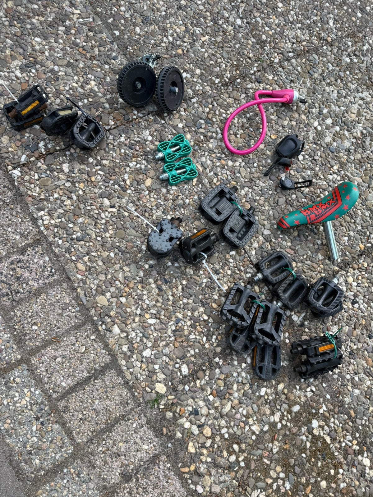 Fiets spullen alles in een koop, Ophalen, Gebruikt, Overige schalen, Onderdeel