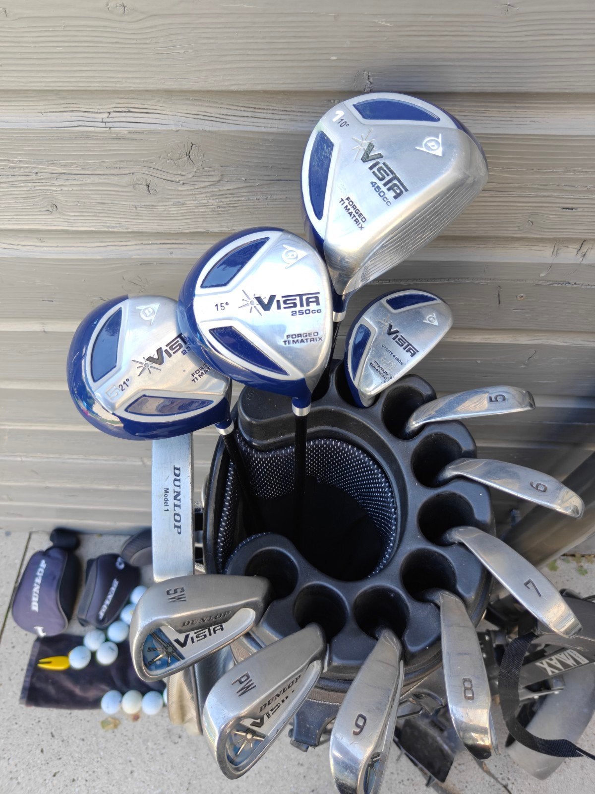 Complete moderne golfset heren in Bennington tas + trolley, Sport en Fitness, Golf, Ophalen of Verzenden, Zo goed als nieuw, Set