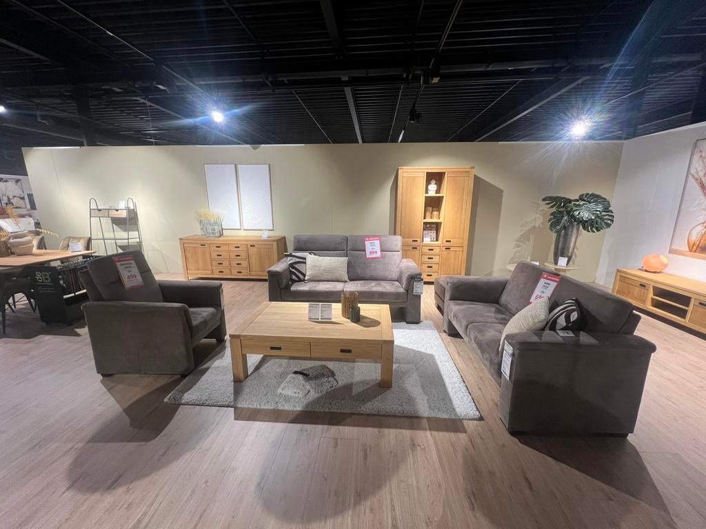 Showmodel zithoek Carter, Ophalen, Zo goed als nieuw, 75 m² of meer, Tapijt