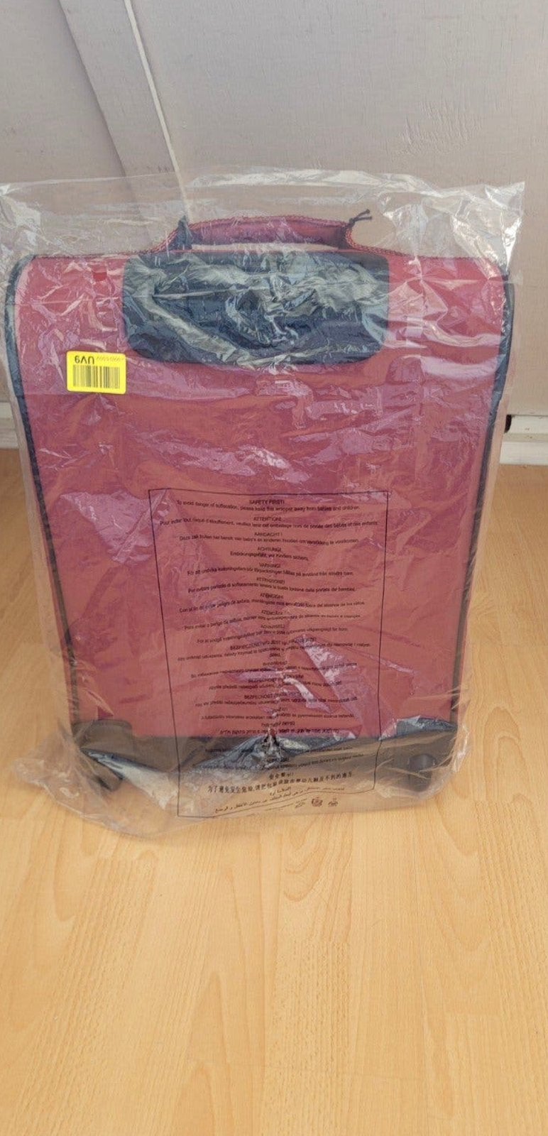 Nieuwe Kipling koffer - rood, Wieltjes, 50 tot 60 cm, Hard kunststof, Nieuw