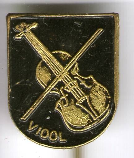 Viool zwart op koper muziekinstrument speldje ( L_165), Verzenden, Nieuw, Merk, Speldje of Pin