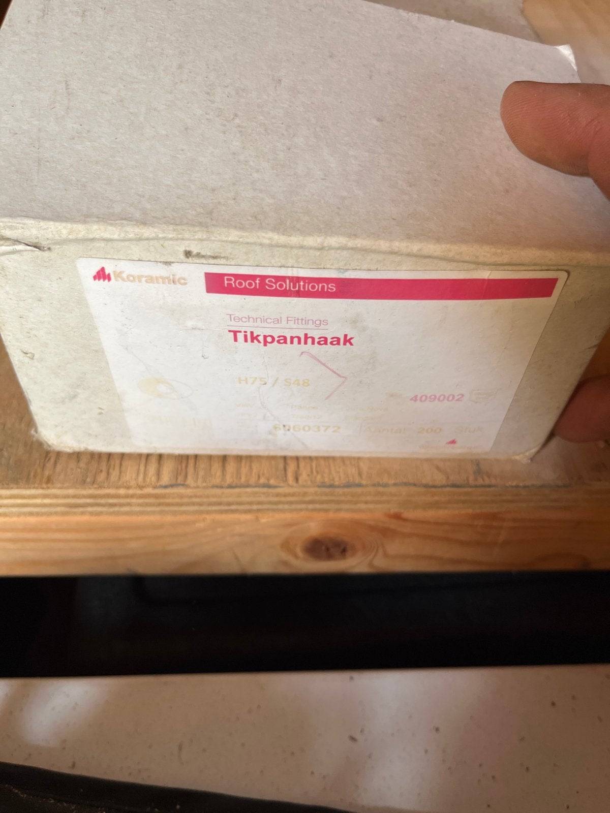 Koramic Tikpanhaak - Dakpanhaken voor dakconstructie, Ophalen of Verzenden, Nieuw, Minder dan 50 mm, Overige typen