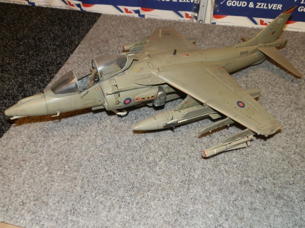 BAe Harrier Gr7 modelvliegtuig, Hobby en Vrije tijd, Modelbouw | Vliegtuigen en Helikopters, 1:72 tot 1:144, Gebruikt, Italeri