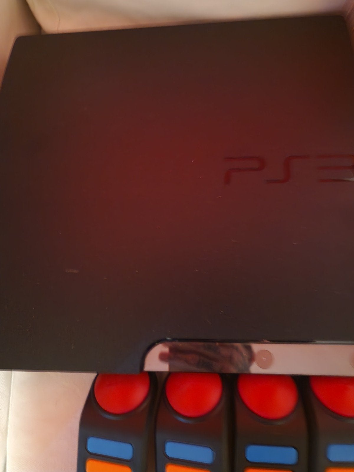 PS3 Slim met 4 controllers, Buzz! controllers en 6 games, Spelcomputers en Games, Spelcomputers | Sony PlayStation 3, Ophalen