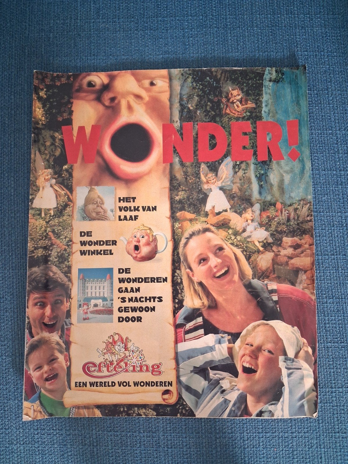 Efteling Wonder! Tijdschrift met bordspel (1995), Ophalen of Verzenden, Overige figuren, Gebruikt, Papier, Kaart of Schrift