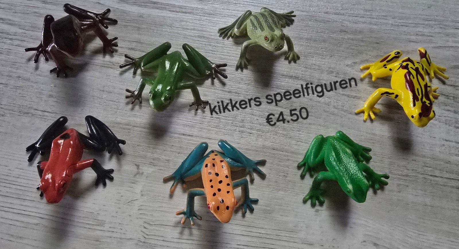 dieren speelfiguren verzameling kikkers, Ophalen, Zo goed als nieuw, Beeldje of Figuurtje