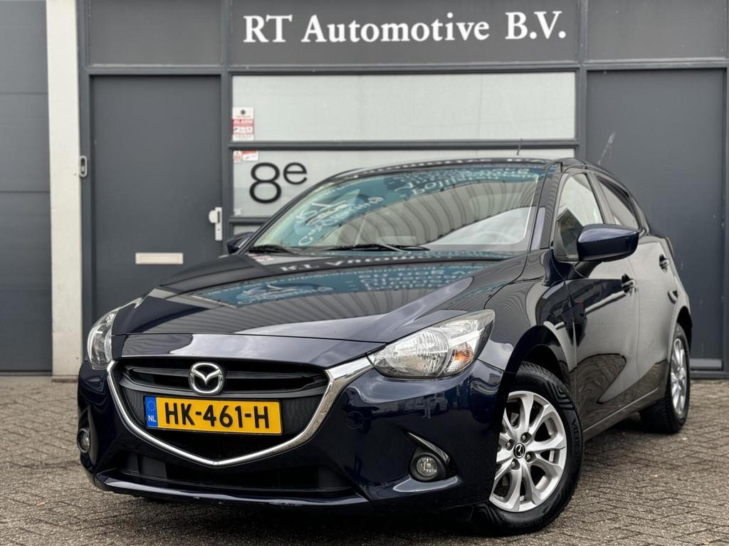 Mazda 2 1.5 Skyactiv-G Skylease+ Navi / Stoelverwarming, Voorwielaandrijving, Gebruikt, 4 cilinders, Blauw