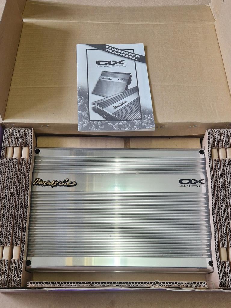 Zgan Phoenix Gold QX 4150 4ch 4x60W / 2x150W versterker, Ophalen of Verzenden
