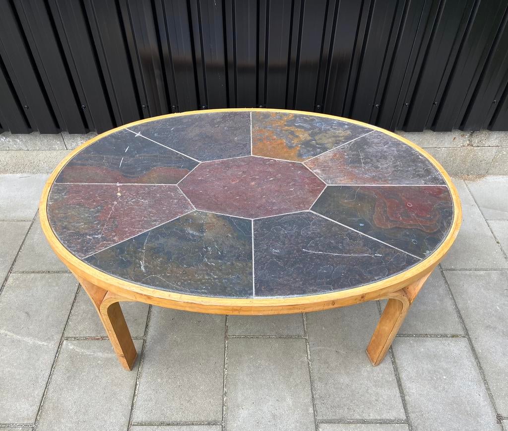 Haslev tafel brutalistisch design 1970s denemarken, Ophalen, Gebruikt, 50 tot 100 cm, Minder dan 50 cm