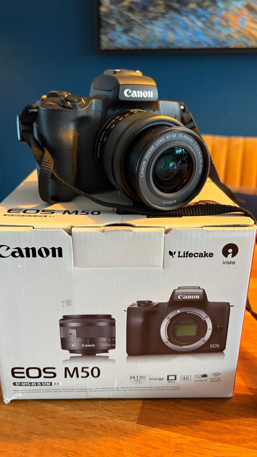 Canon EOS M50 Systeemcamera met EF-M 15-45mm lens, Canon, Beeldstabilisatie, Ophalen of Verzenden, Zo goed als nieuw