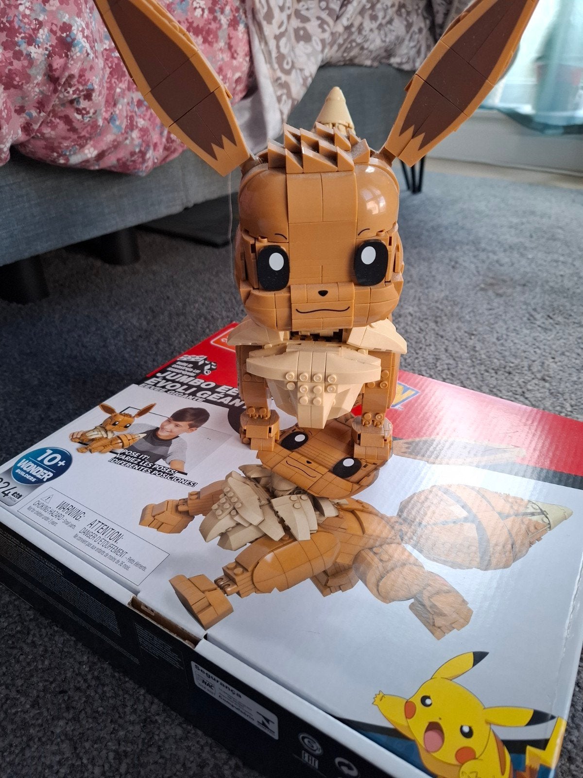Pokemon Eevee Mega Construx GDM34 824 stuks, Ophalen of Verzenden, Nieuw, Megabloks