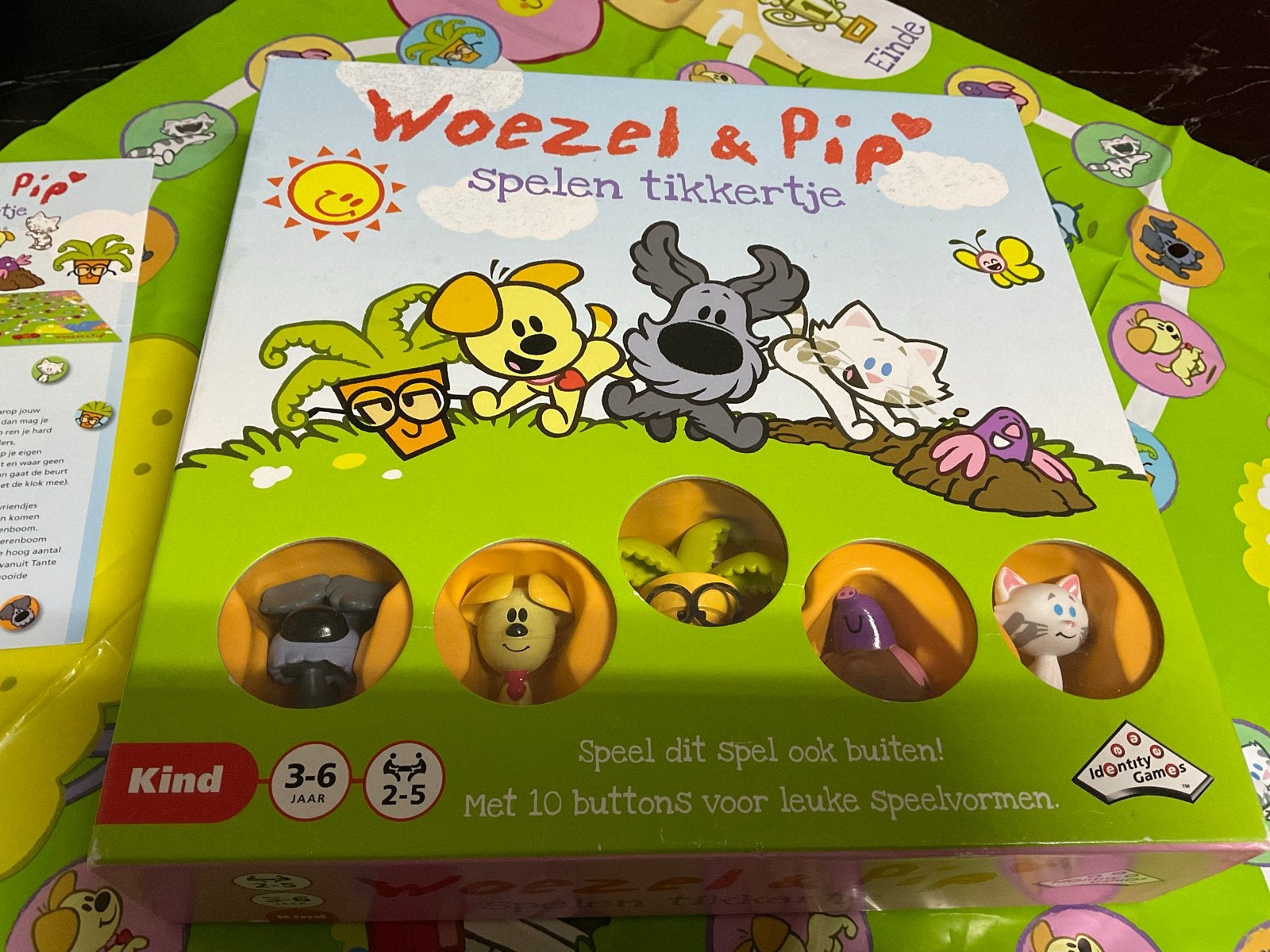 Woezel & Pip Spelen Tikkertje - Leuk bordspel voor kinderen, Hobby en Vrije tijd, Drie of vier spelers, Ophalen of Verzenden, Zo goed als nieuw