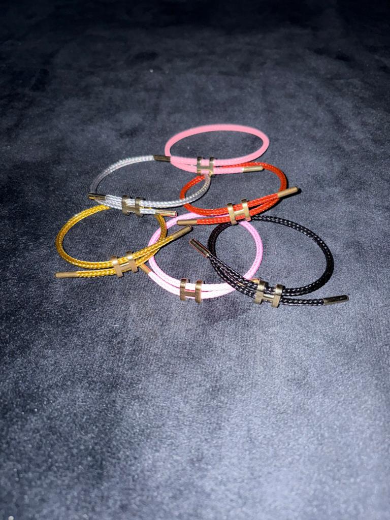 Designer armband H-Rope in diverse kleuren, Ophalen of Verzenden, Nieuw, Zilver, Staal