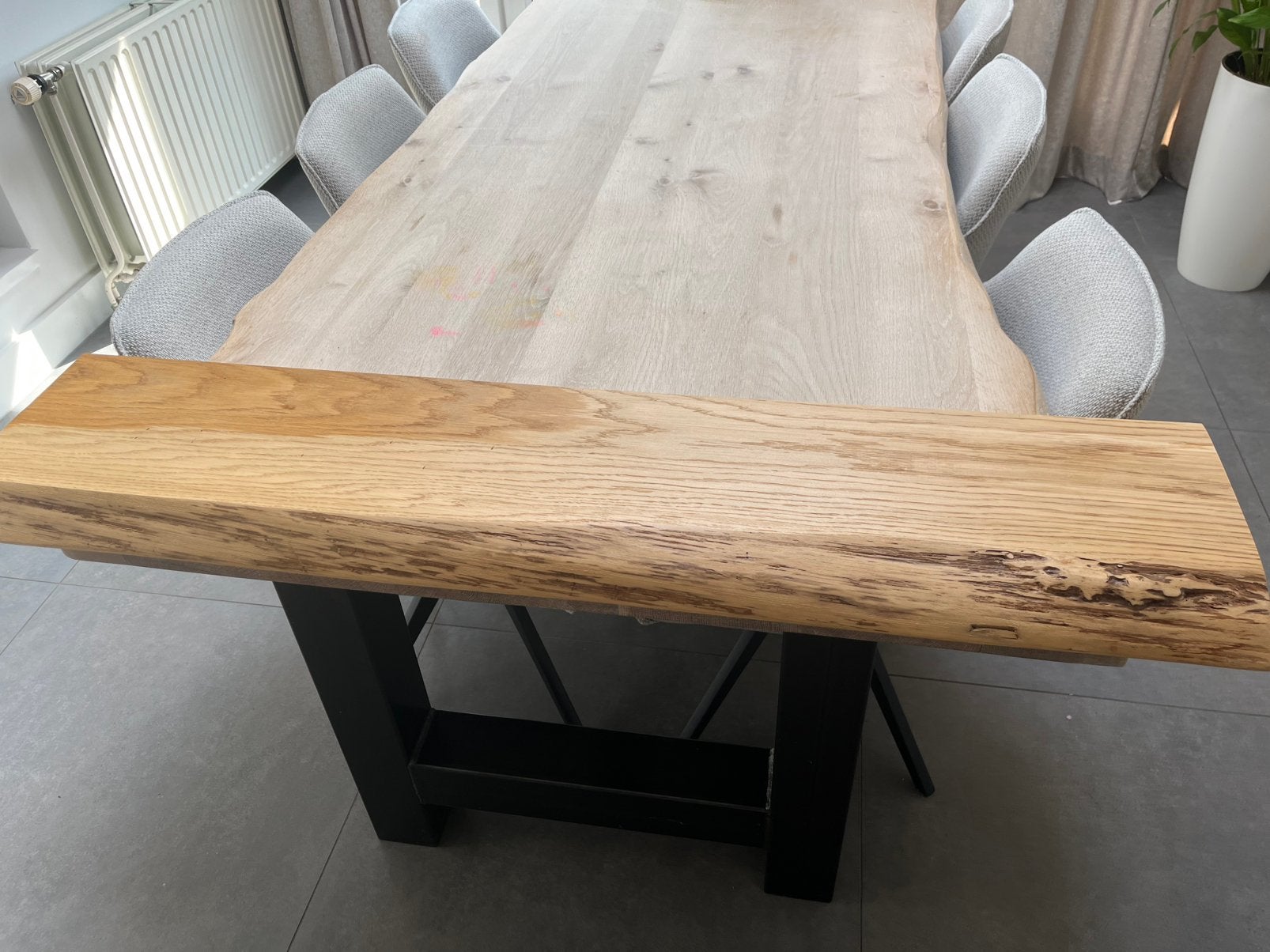 Zwevende wandplank, Ophalen, Zo goed als nieuw, Rechthoekig, 50 tot 100 cm