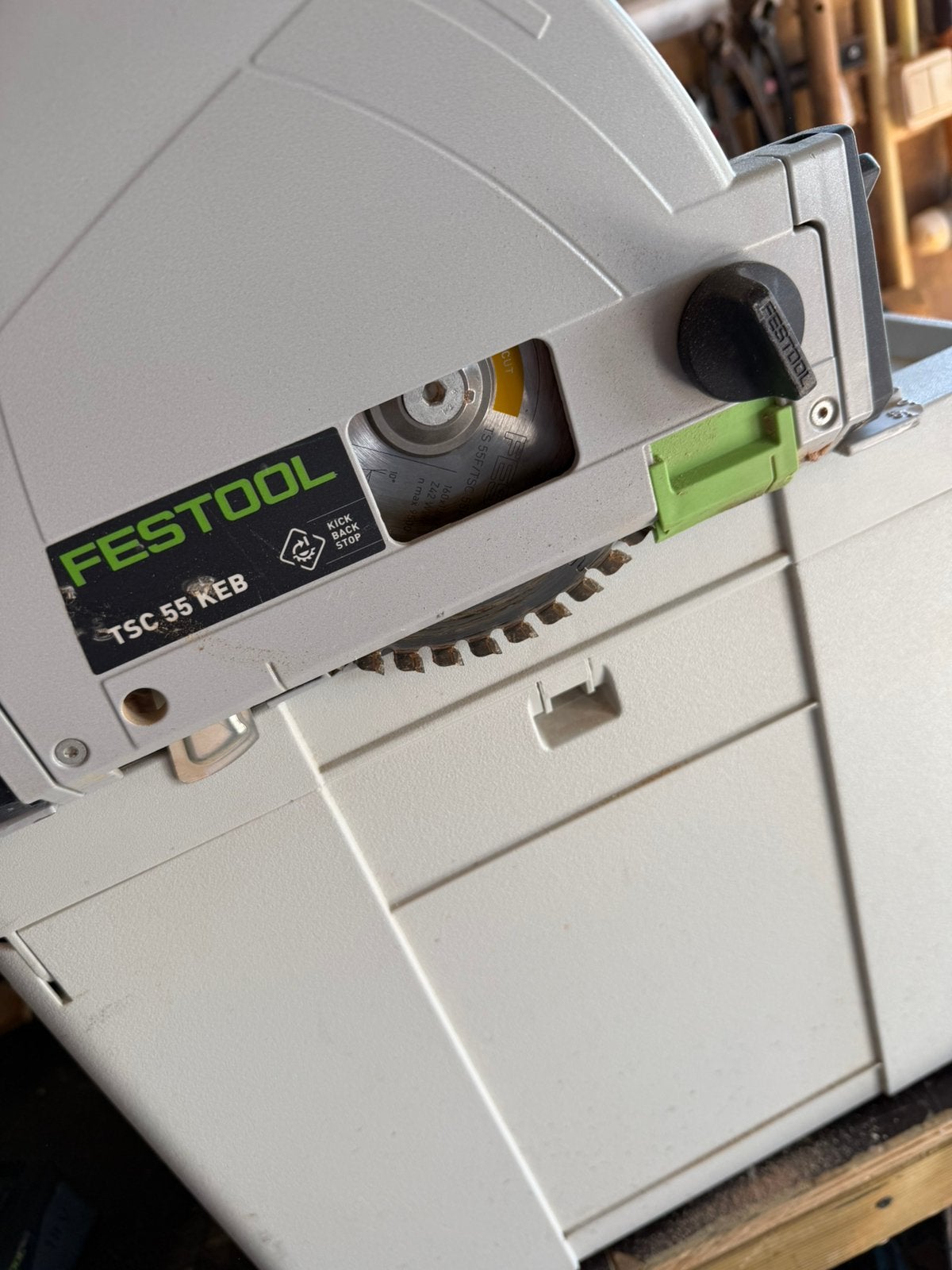 Festool invalzaag, Doe-het-zelf en Verbouw, Gereedschap | Zaagmachines, Invalzaag, Ophalen of Verzenden, Zo goed als nieuw, 30 tot 70 mm