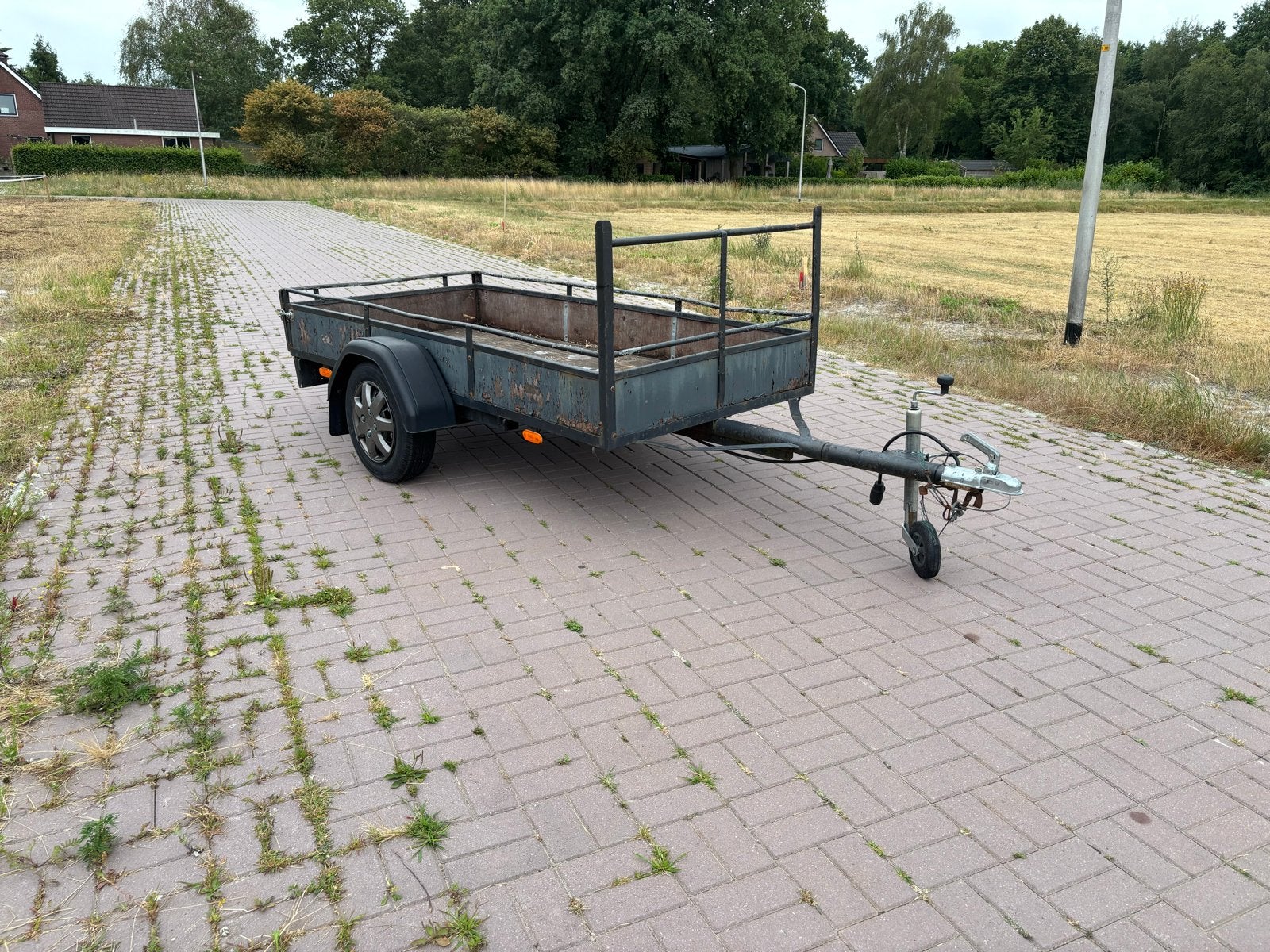 Robuuste aanhanger opknapper, Ophalen, Gebruikt