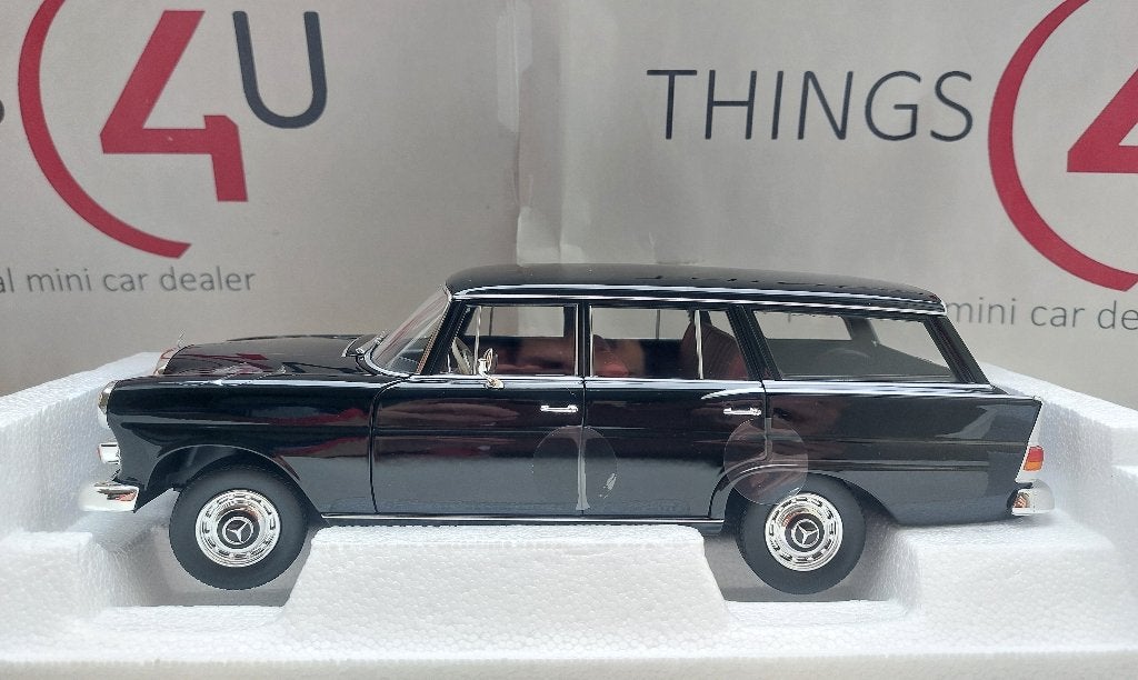 Norev 1:18 Mercedes-Benz 200 Universal W110 B II 1966 zwart, Hobby en Vrije tijd, Modelauto's | 1:18, Ophalen of Verzenden, Nieuw