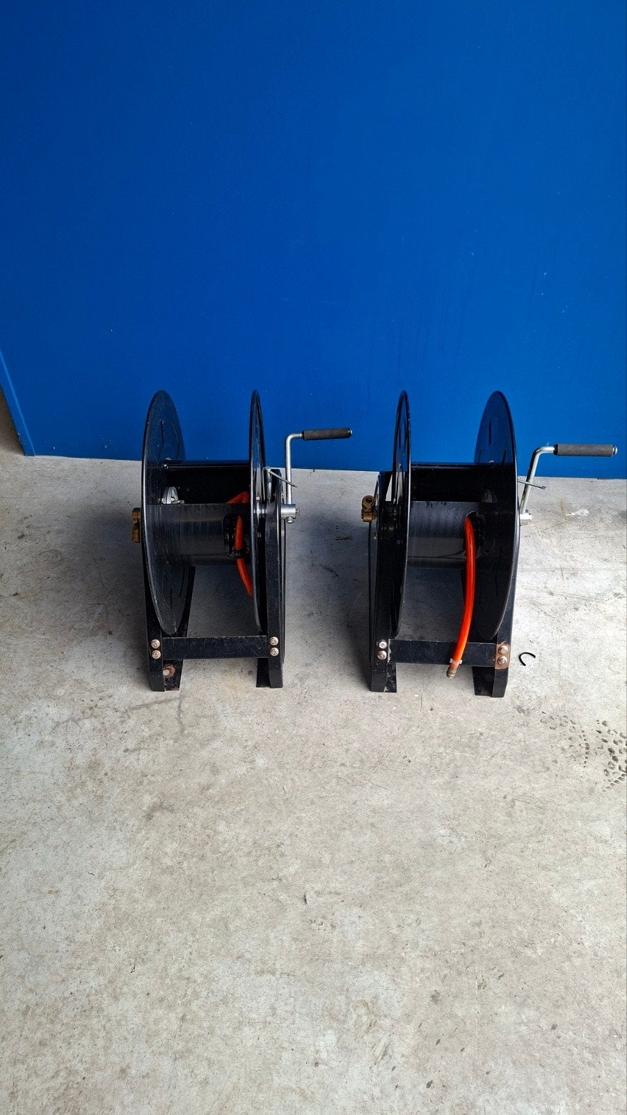 2 goed draaiende osmoworks haspels!, Ophalen, Gebruikt