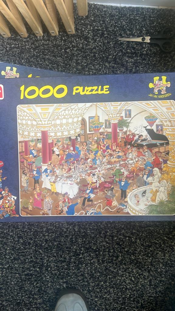 Jan van Haasteren 1000 stukjes puzzels (3 stuks), Ophalen of Verzenden, 500 t/m 1500 stukjes, Zo goed als nieuw, Legpuzzel