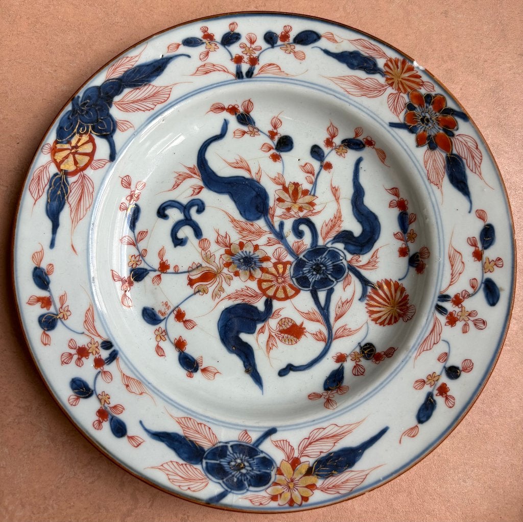 Fraai 18e eeuws bord, Imari porselein, Antiek en Kunst, Antiek | Porselein, Ophalen of Verzenden