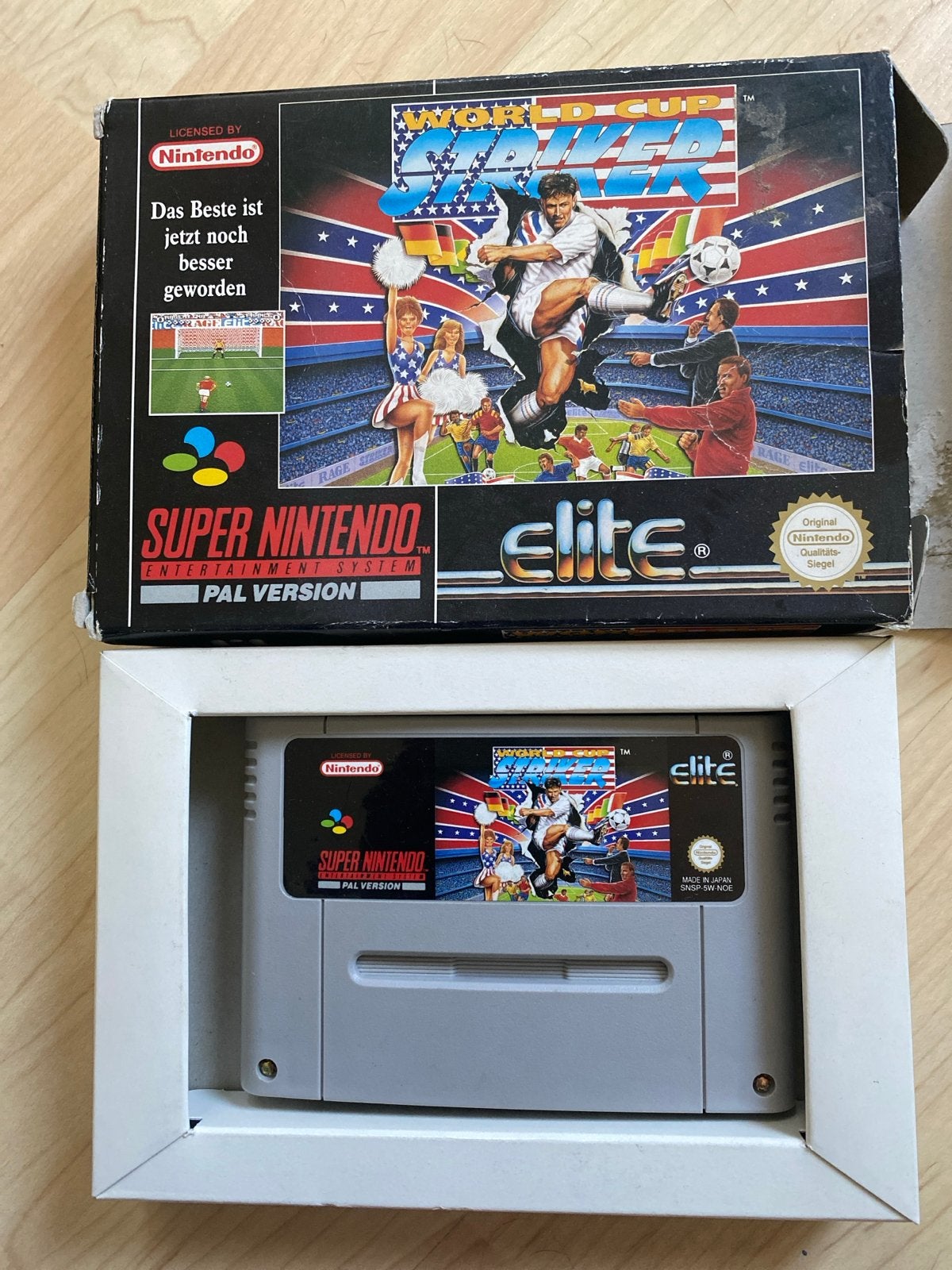 World Cup Striker Super Nintendo (SNES) PAL, Spelcomputers en Games, Gebruikt, Verzenden, 2 spelers, Vanaf 3 jaar