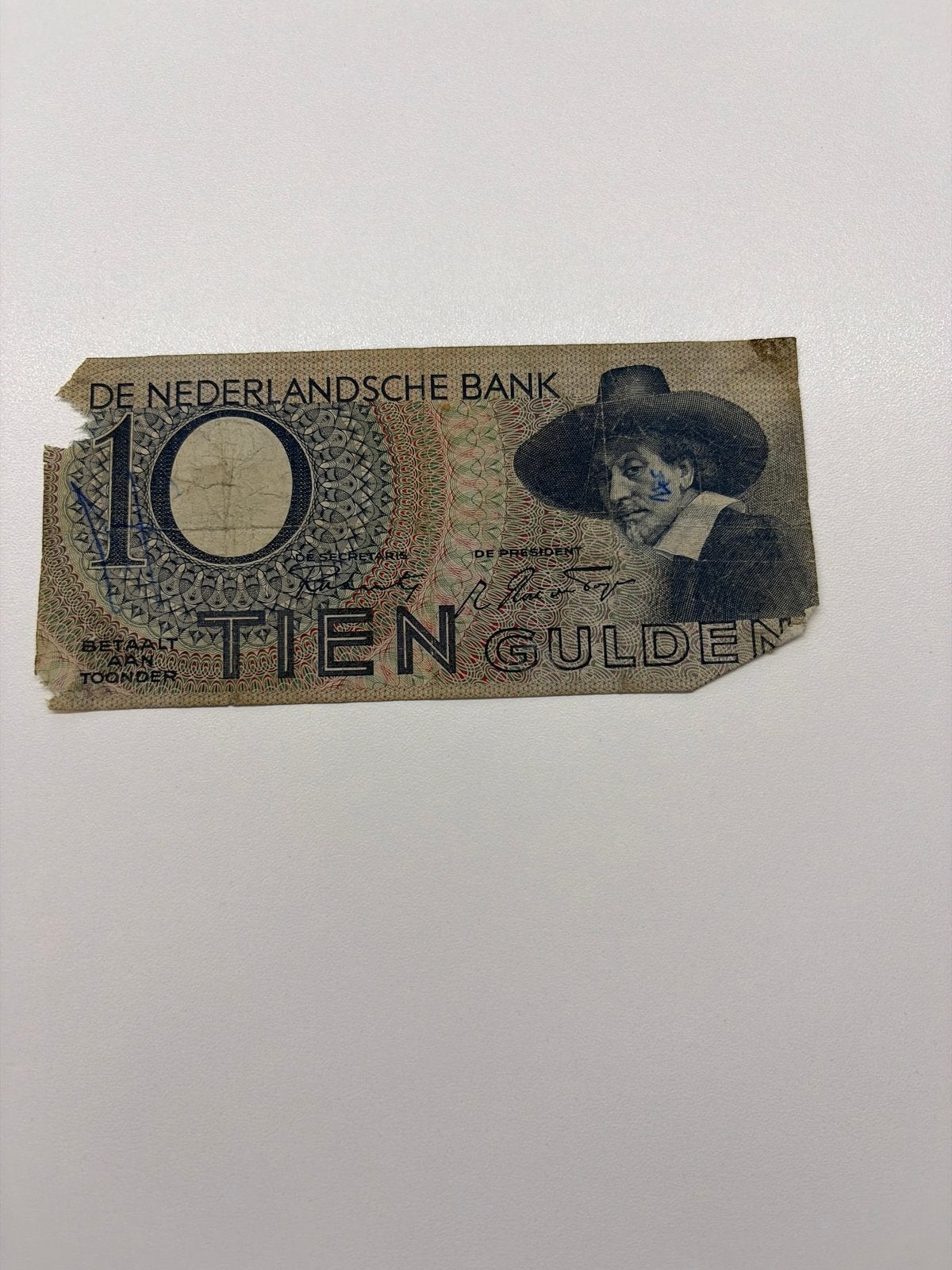 Zeldzaam 10 Gulden biljet uit 1944 - De Nederlandsche Bank, Ophalen of Verzenden, 10 gulden, Los biljet