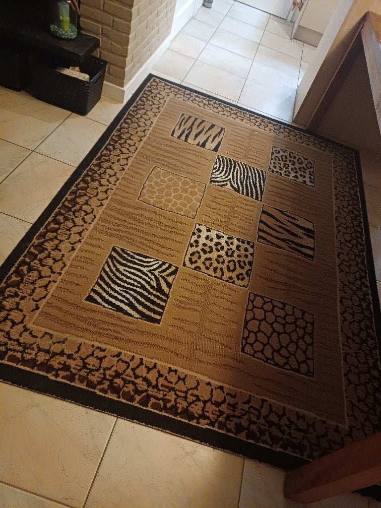 Vloerkleed met dierenprint - 200 cm of meer, Gebruikt, Dierenprint, Modern, Afrikaans, 200 cm of meer, 200 cm of meer