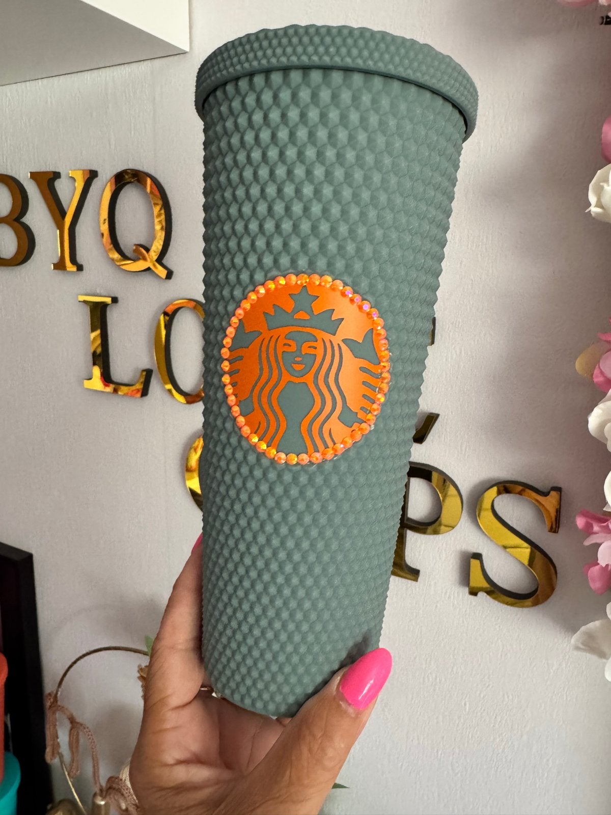 Starbucks drinkbeker met noppenstructuur en logo, Groen, Nieuw, Kunststof, Ophalen of Verzenden
