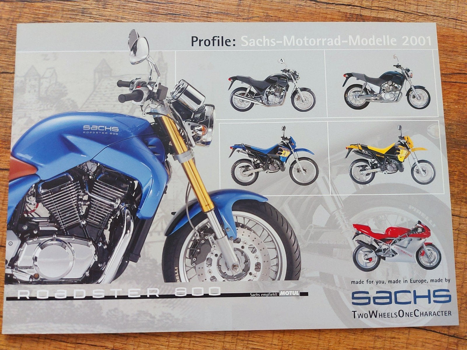 Sachs Duitstalige Motorfiets folder + NL prijslijst, Ophalen of Verzenden, Overige merken