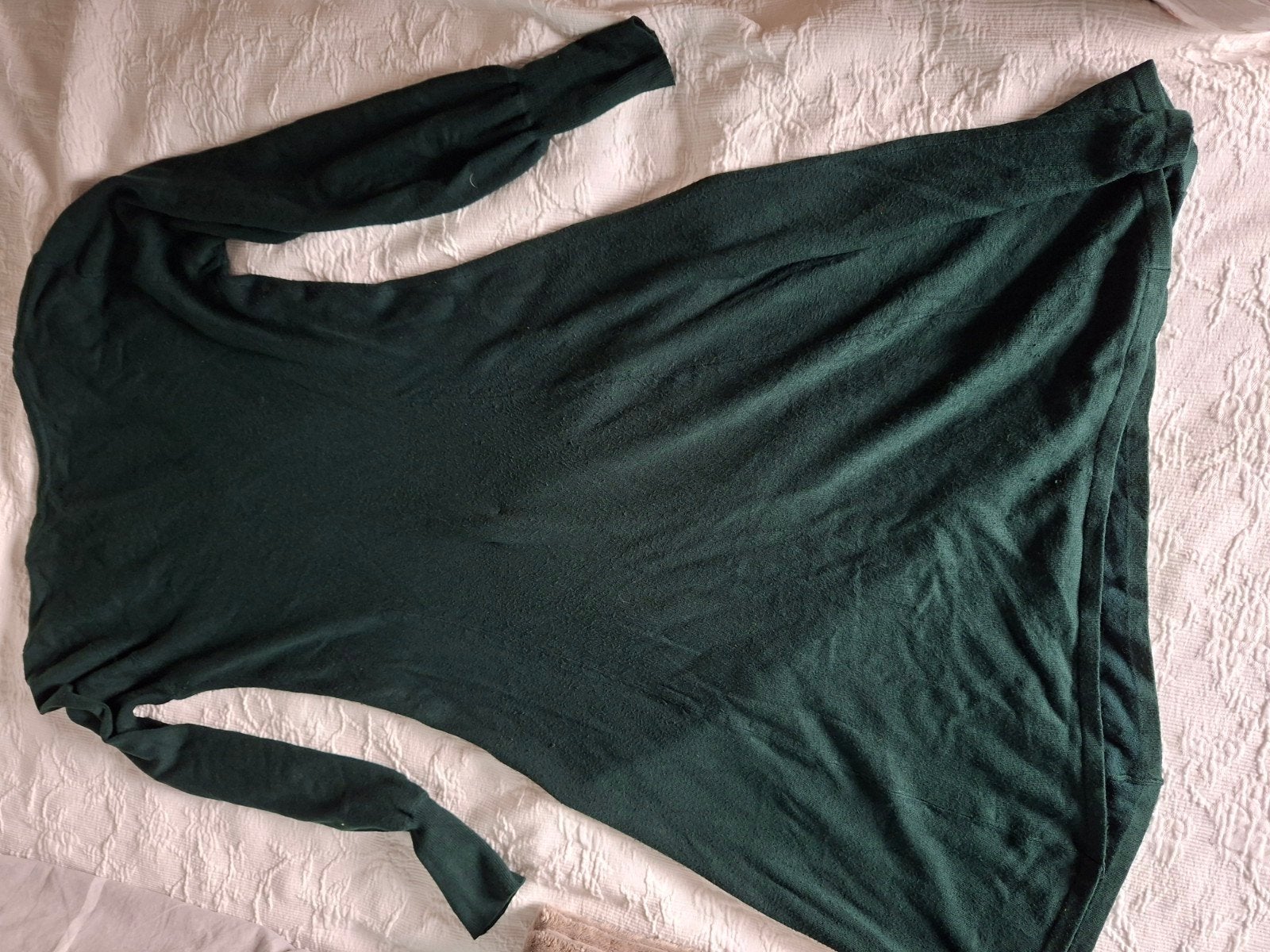 ZARA winter jurk., Kleding | Dames, Jurken, Zara, Ophalen of Verzenden, Gedragen, Groen