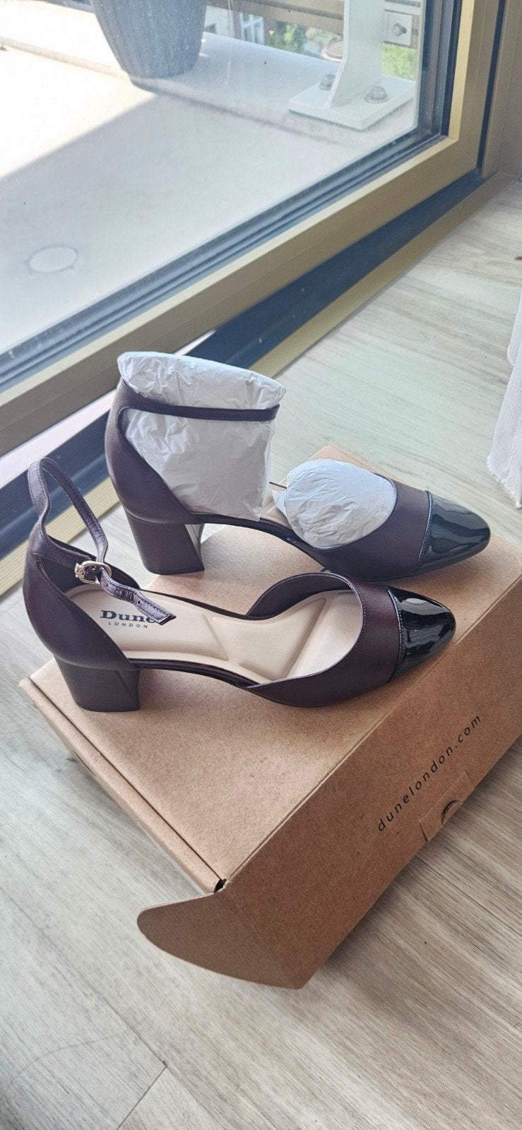 Dune London Hakken Maat 38 - Nieuw in Doos, Pumps, Bruin, Verzenden, Nieuw