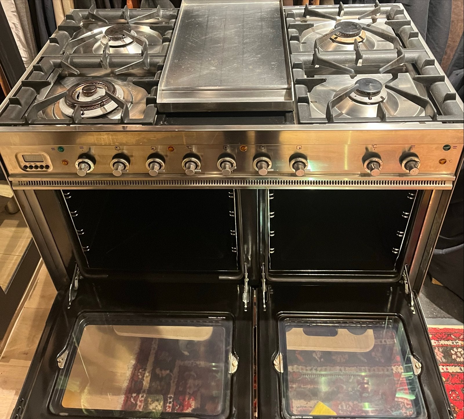 Boretti Gasfornuis met Dubbele Oven - Z.G.A.N., 60 cm of meer, Ophalen of Verzenden, Zo goed als nieuw, Gas