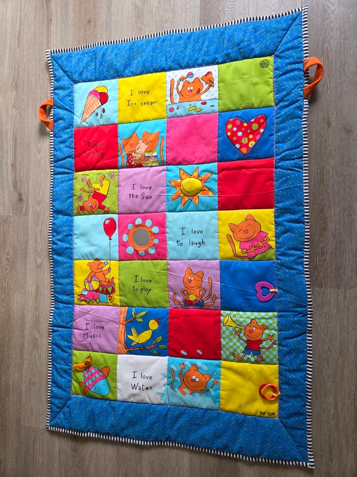 Taf Toys Speelkleed 'I Love Big Mat' - Kleurrijk en Groot, Ophalen of Verzenden, Gebruikt, Speelkleed