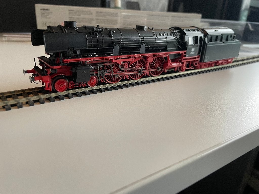Marklin 37040 Güterzug-Dampflokomotive mit Schlepptender, Ophalen, Wisselstroom, Locomotief, Zo goed als nieuw