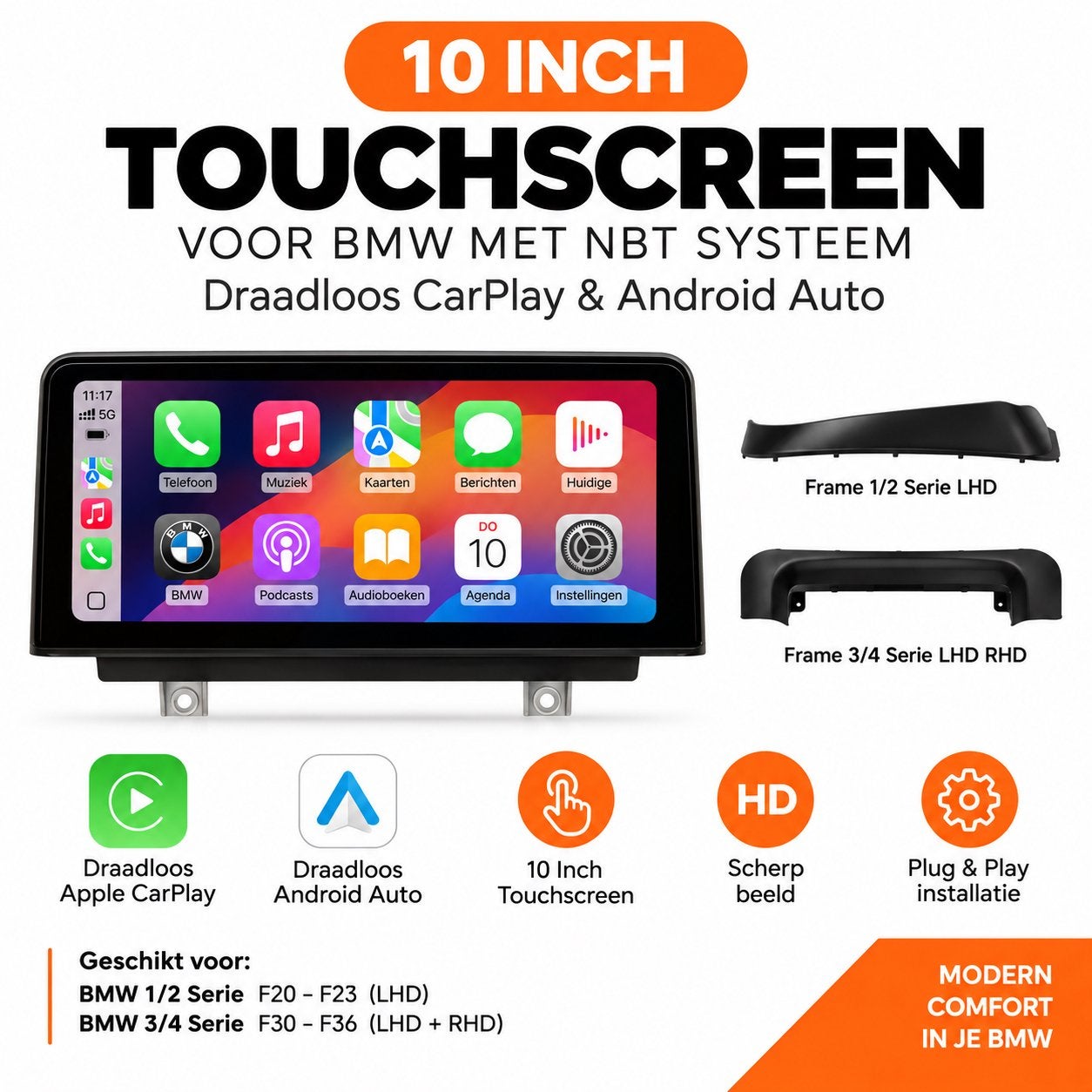 10 inch Touchscreen voor BMW met NBT Systeem, Ophalen of Verzenden, Nieuw