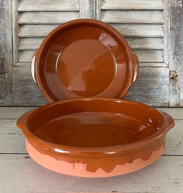 Franse terracotta schotel voor onder andere Cassoulet, Antiek en Kunst, Antiek | Keramiek en Aardewerk, Ophalen of Verzenden