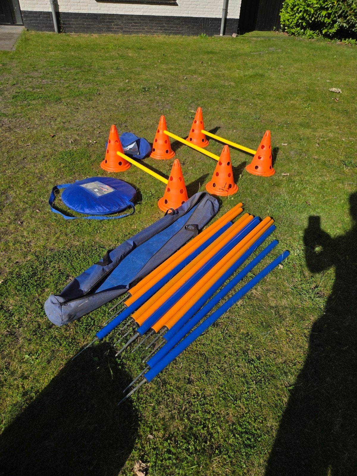 Trixie agility set slalom hoogtesprong tunnel, Dieren en Toebehoren, Ophalen of Verzenden, Zo goed als nieuw