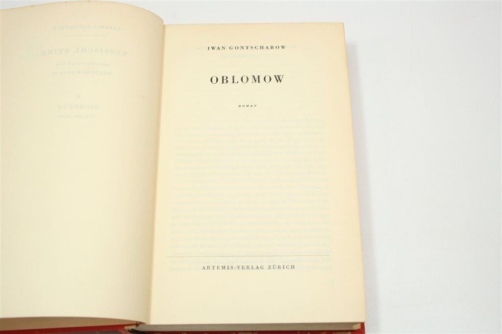 Oblomow — Gontsjarov Roman, Artemis Zürich 1945, Ophalen of Verzenden, Gelezen