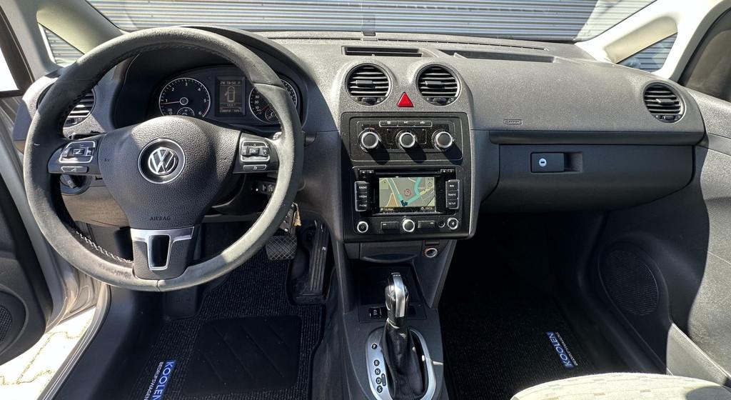 Volkswagen Caddy 1.6 TDI DSG automaat Navi|Cruise|Trekhaak, Euro 5, Stof, Gebruikt, Zwart